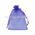 2016 sacos de organza para presente pura bolsa de organza com tassle